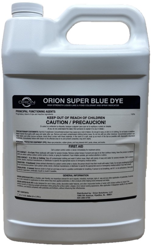 (image for) Orion Super Turf/Aquatic Marker Blue Dye - 1 Gallon